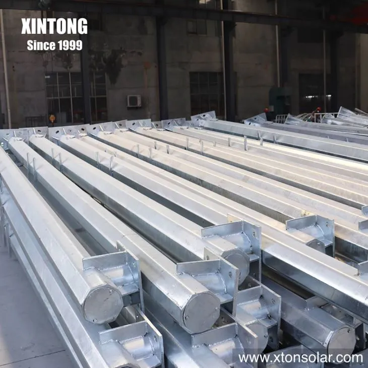 24 انچ ہیکساگونل اسٹیل جستی پائپ ٹریفک سگنل پوسٹ قطب