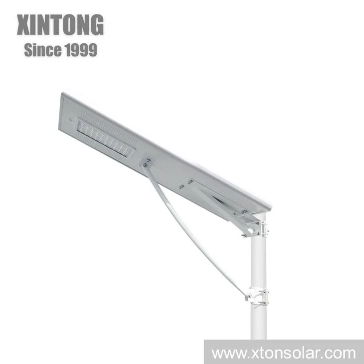 60W Integrated LED Street Lamp With Grade A Solar Panel